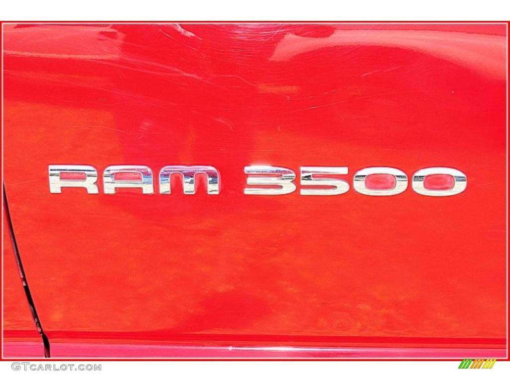 2004 Ram 3500 SLT Quad Cab 4x4 Dually - Flame Red / Taupe photo #12