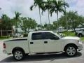 2007 White Sand Tri-Coat Ford F150 Lariat SuperCrew  photo #2