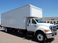 Oxford White 2008 Ford F750 Super Duty XL Chassis Regular Cab Moving Truck Exterior