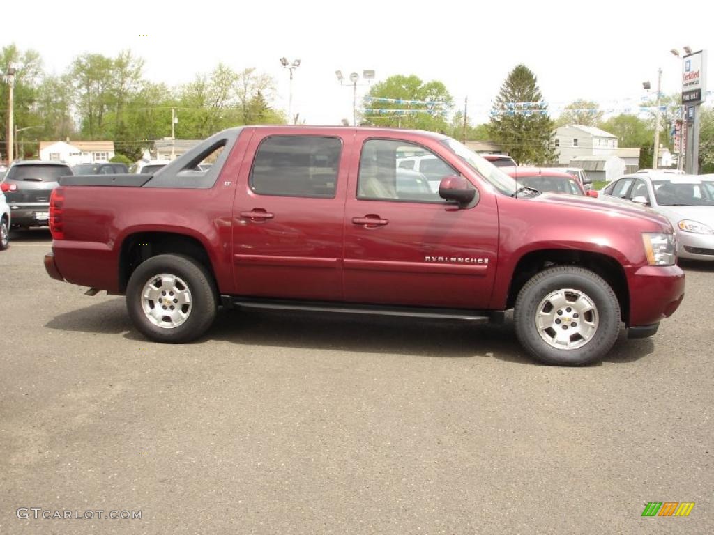 Deep Ruby Red Metallic 2008 Chevrolet Avalanche LT 4x4 Exterior Photo #48704896