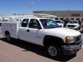 2007 Summit White GMC Sierra 2500HD Classic Extended Cab 4x4 Utility Truck  photo #3