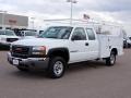 Summit White 2007 GMC Sierra 2500HD Classic Extended Cab 4x4 Utility Truck