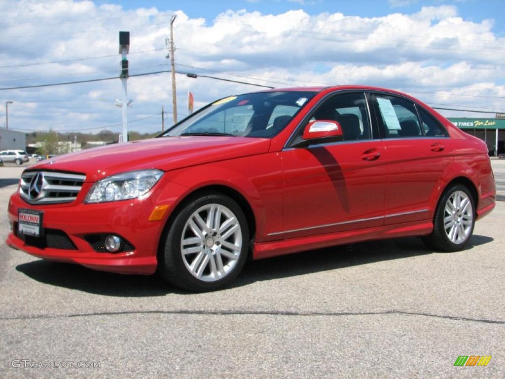 2008 C 300 Sport - Mars Red / Grey/Black photo #1