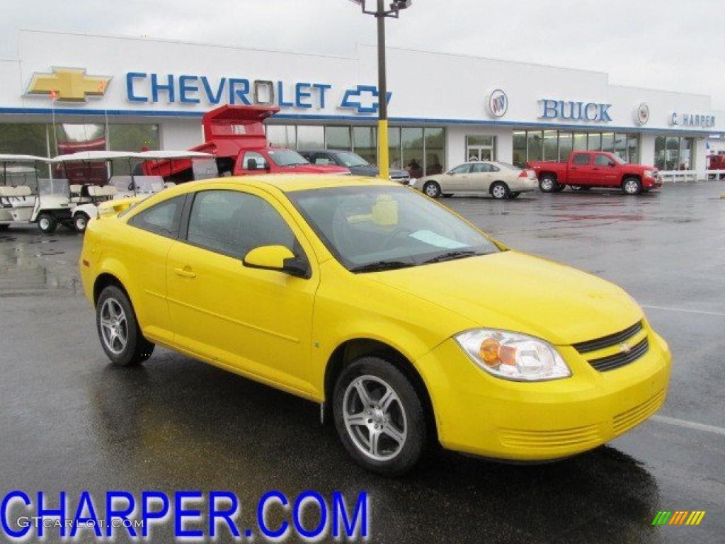 2008 Cobalt LT Coupe - Rally Yellow / Ebony photo #1