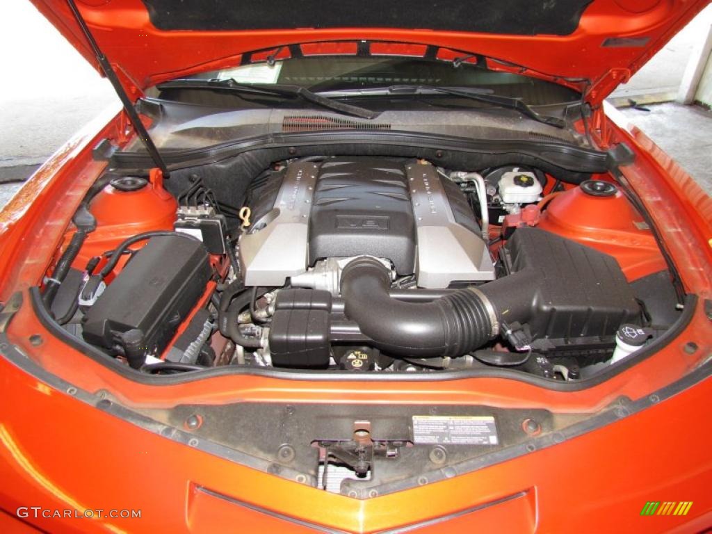 2010 Camaro SS Coupe - Inferno Orange Metallic / Gray photo #19