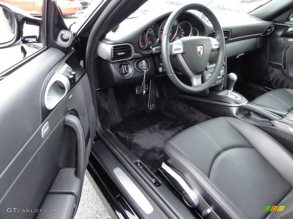 Black Interior 2008 Porsche 911 Carrera 4 Coupe Photo #48708043