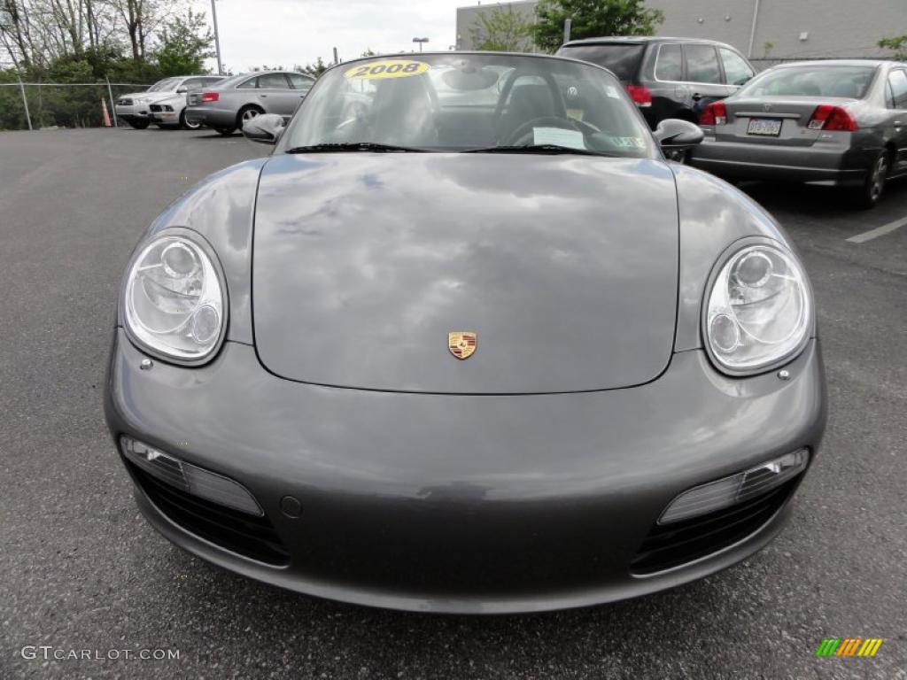Meteor Grey Metallic 2008 Porsche Boxster Standard Boxster Model Exterior Photo #48708454