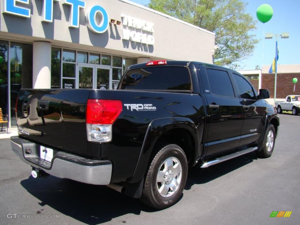 2008 Tundra SR5 TRD CrewMax - Black / Graphite Gray photo #8