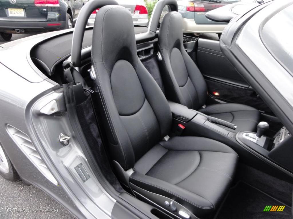 Black Interior 2008 Porsche Boxster Standard Boxster Model Photo #48708730