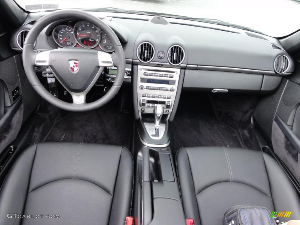 2008 Porsche Boxster Standard Boxster Model Black Dashboard Photo #48708850