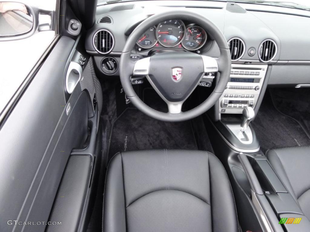 2008 Porsche Boxster Standard Boxster Model Black Steering Wheel Photo #48708865