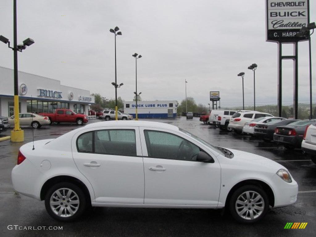 2010 Cobalt LS Sedan - Summit White / Gray photo #2