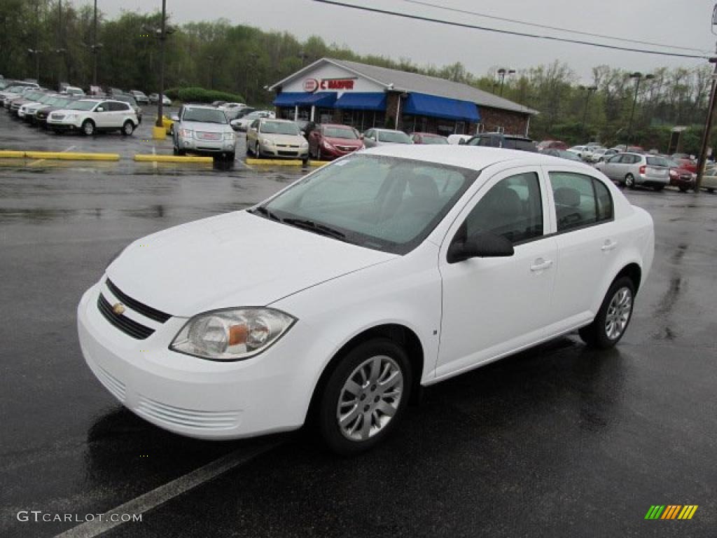 2010 Cobalt LS Sedan - Summit White / Gray photo #5