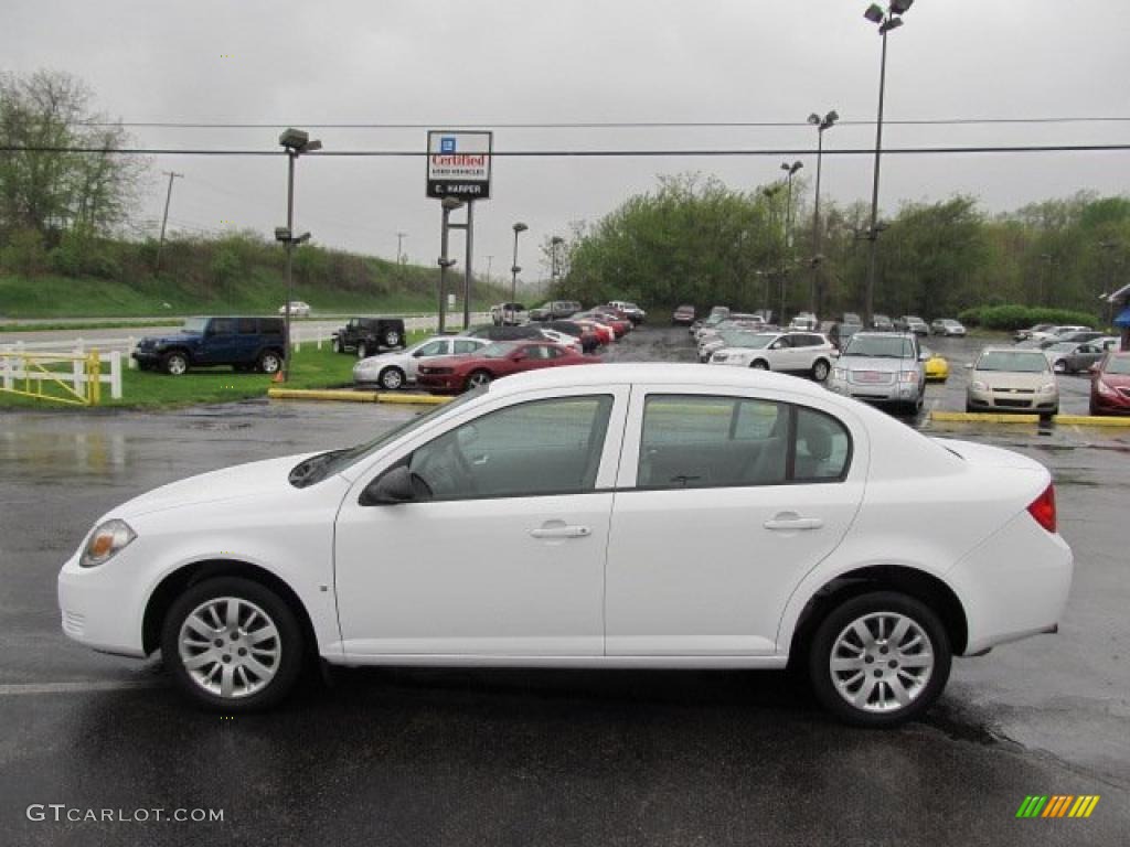 2010 Cobalt LS Sedan - Summit White / Gray photo #6