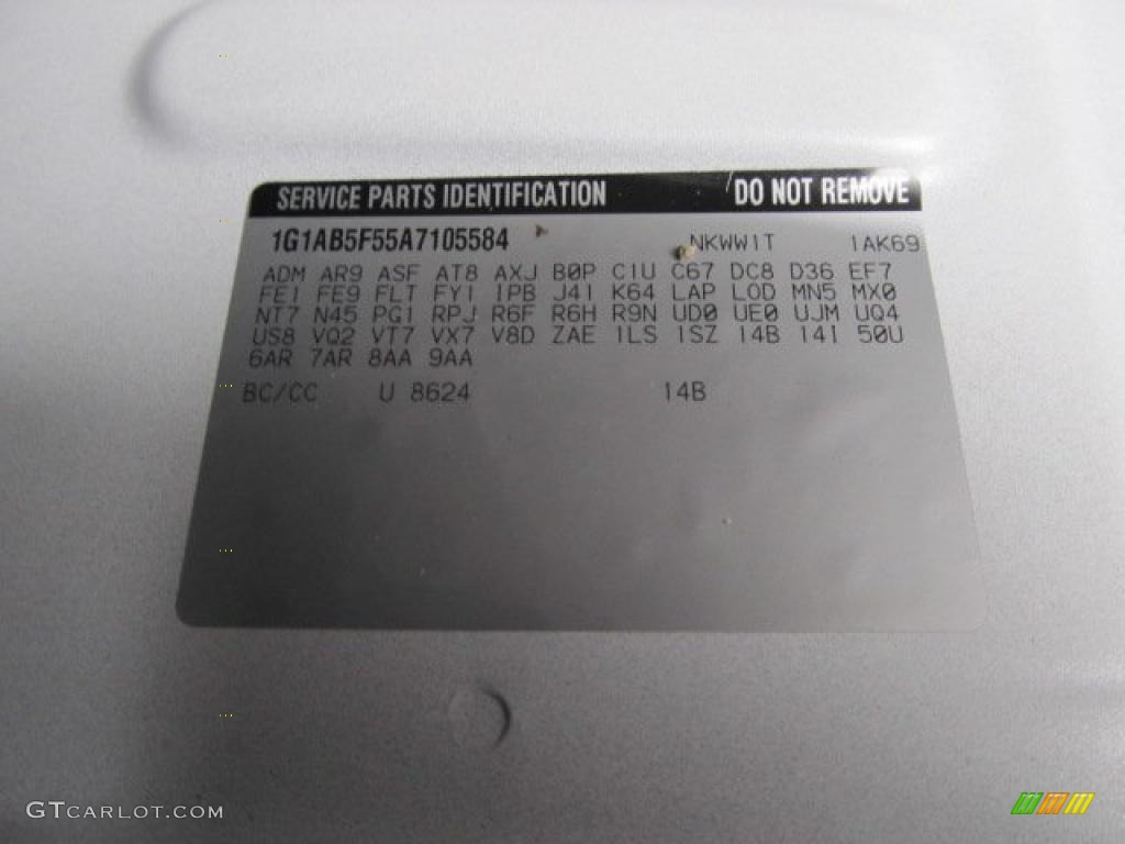 2010 Cobalt LS Sedan - Summit White / Gray photo #23