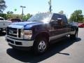 Dark Blue Pearl Metallic - F350 Super Duty Lariat Crew Cab 4x4 Dually Photo No. 4