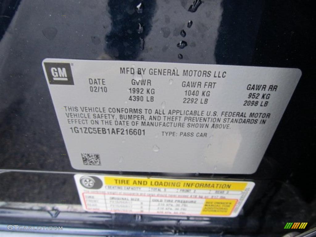 2010 Malibu LT Sedan - Imperial Blue Metallic / Titanium photo #23