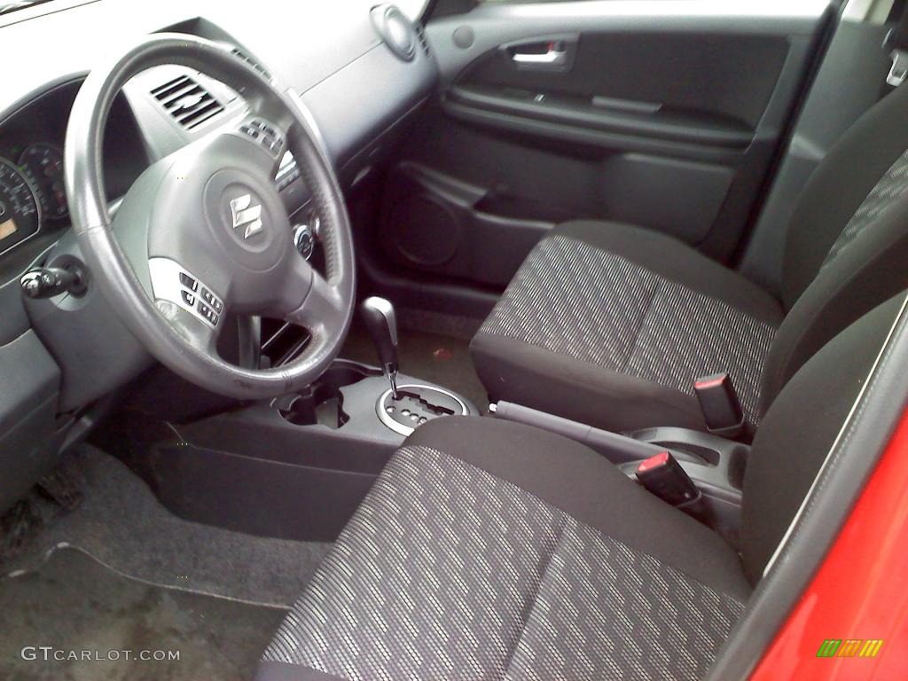 Black Interior 2008 Suzuki SX4 Crossover Touring AWD Photo #48712375