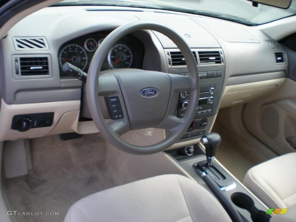 2008 Fusion S - Black Ebony / Camel photo #10