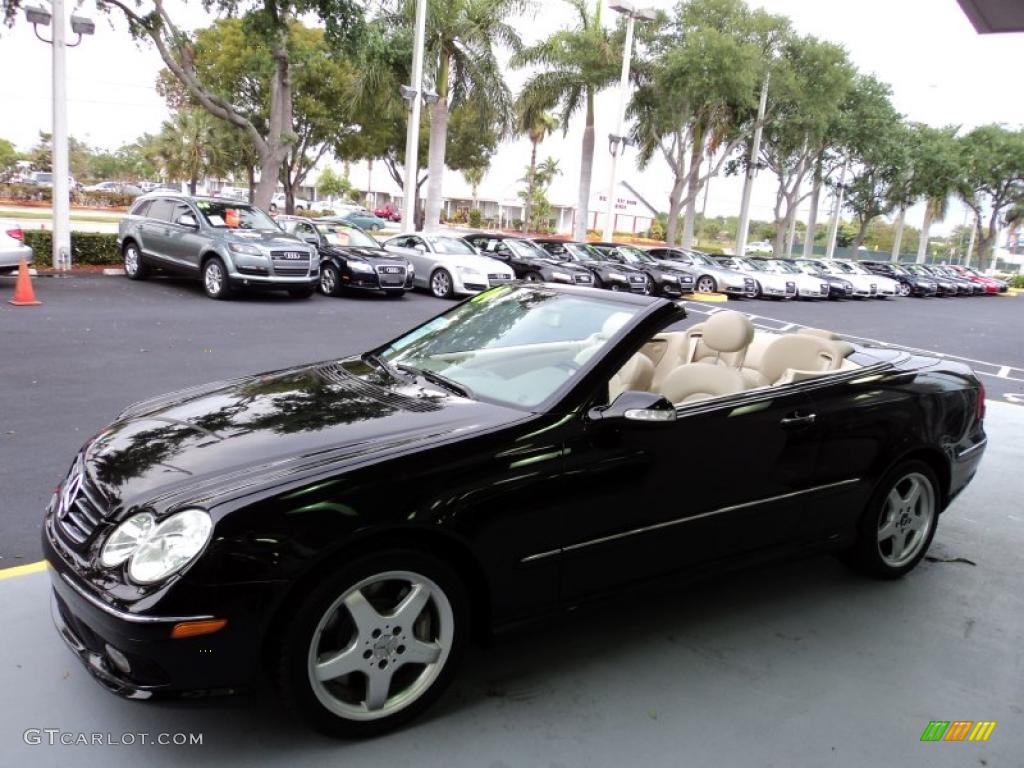Black 2004 Mercedes-Benz CLK 500 Cabriolet Exterior Photo #48713200