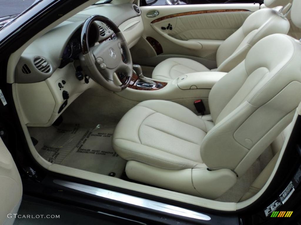 Stone Interior 2004 Mercedes-Benz CLK 500 Cabriolet Photo #48713260