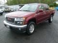 2010 Merlot Jewel Metallic GMC Canyon SLT Crew Cab 4x4  photo #3