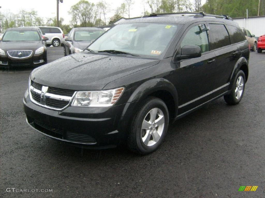 Brilliant Black Crystal Pearl 2009 Dodge Journey SXT Exterior Photo #48714109