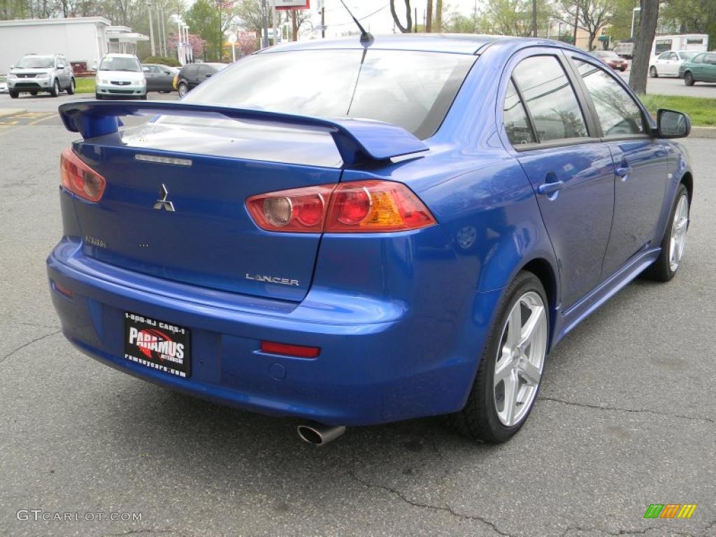Octane Blue Pearl 2009 Mitsubishi Lancer GTS Exterior Photo #48714541