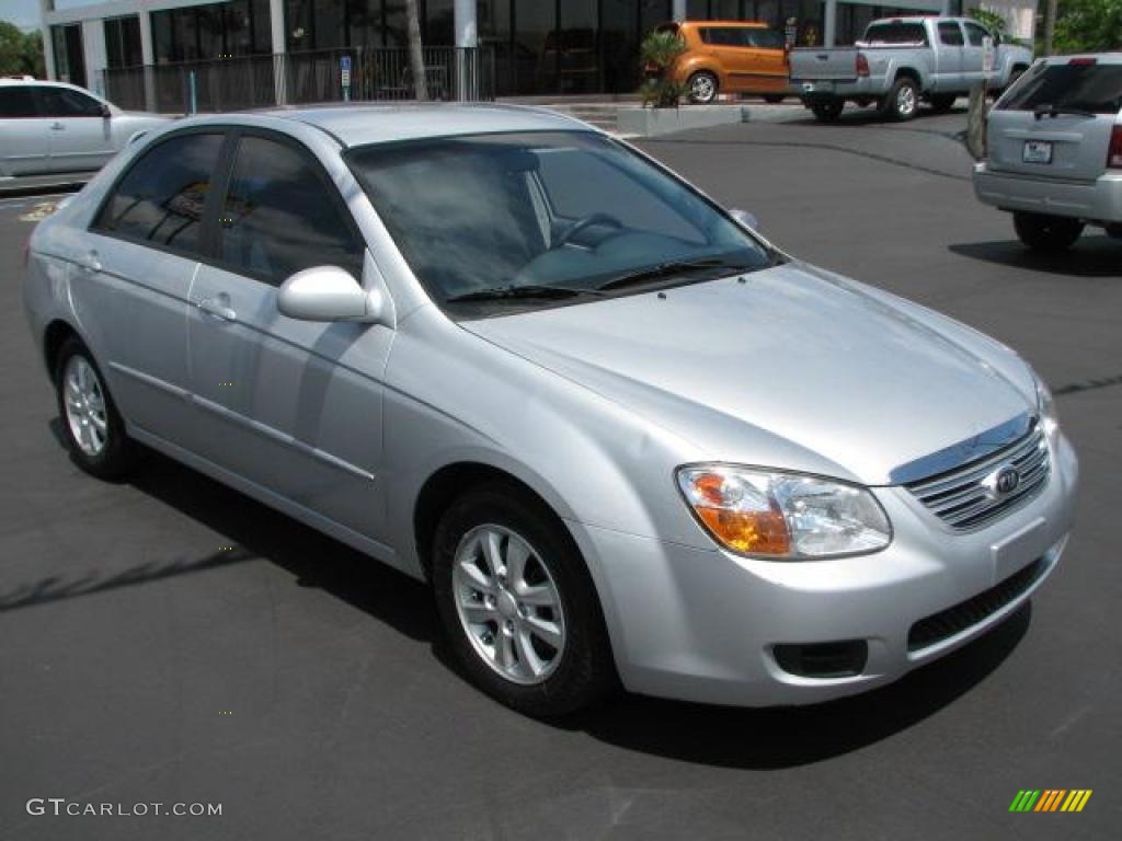 2007 Spectra EX Sedan - Silver / Gray photo #1