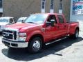 2010 Vermillion Red Ford F350 Super Duty XLT Crew Cab Dually  photo #1