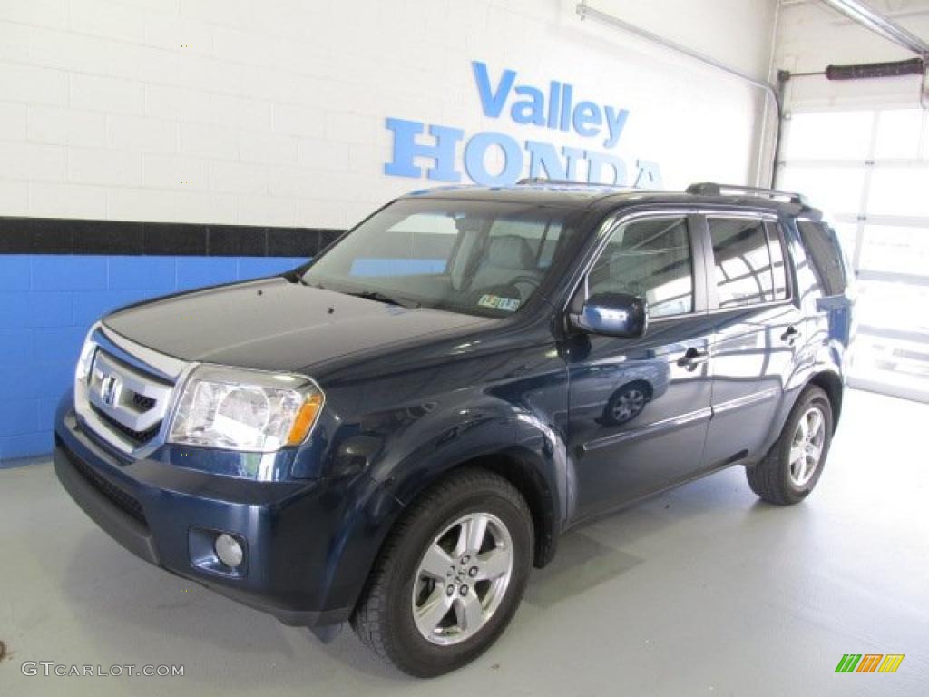 2009 Pilot EX 4WD - Bali Blue Pearl / Gray photo #1