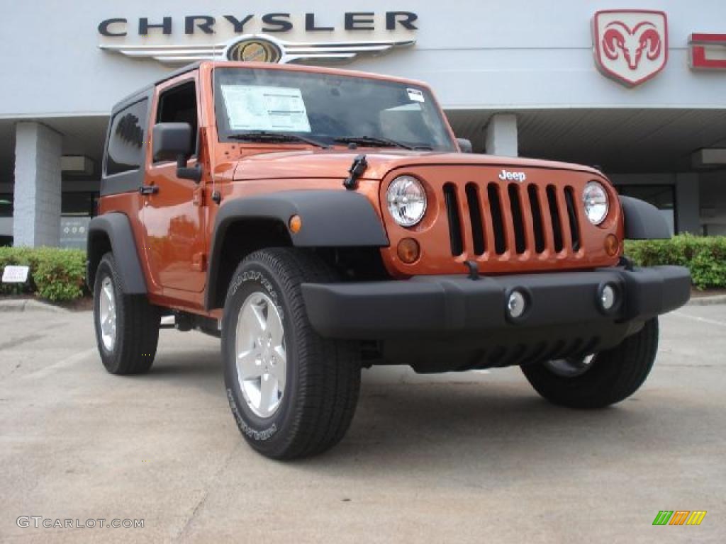 2011 Wrangler Sport S 4x4 - Mango Tango Pearl / Black photo #1