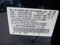 B552P: Bali Blue Pearl 2009 Honda Pilot EX 4WD Color Code