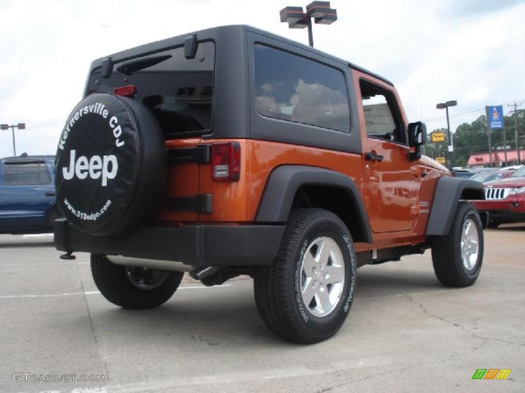 2011 Wrangler Sport S 4x4 - Mango Tango Pearl / Black photo #3