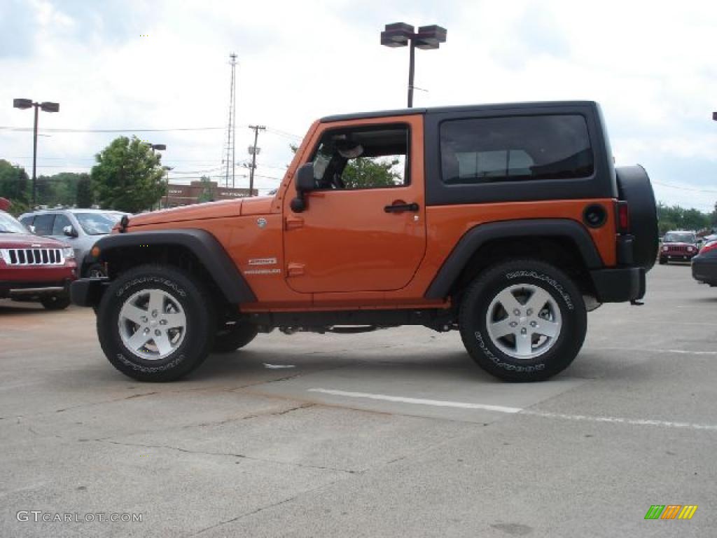 2011 Wrangler Sport S 4x4 - Mango Tango Pearl / Black photo #6