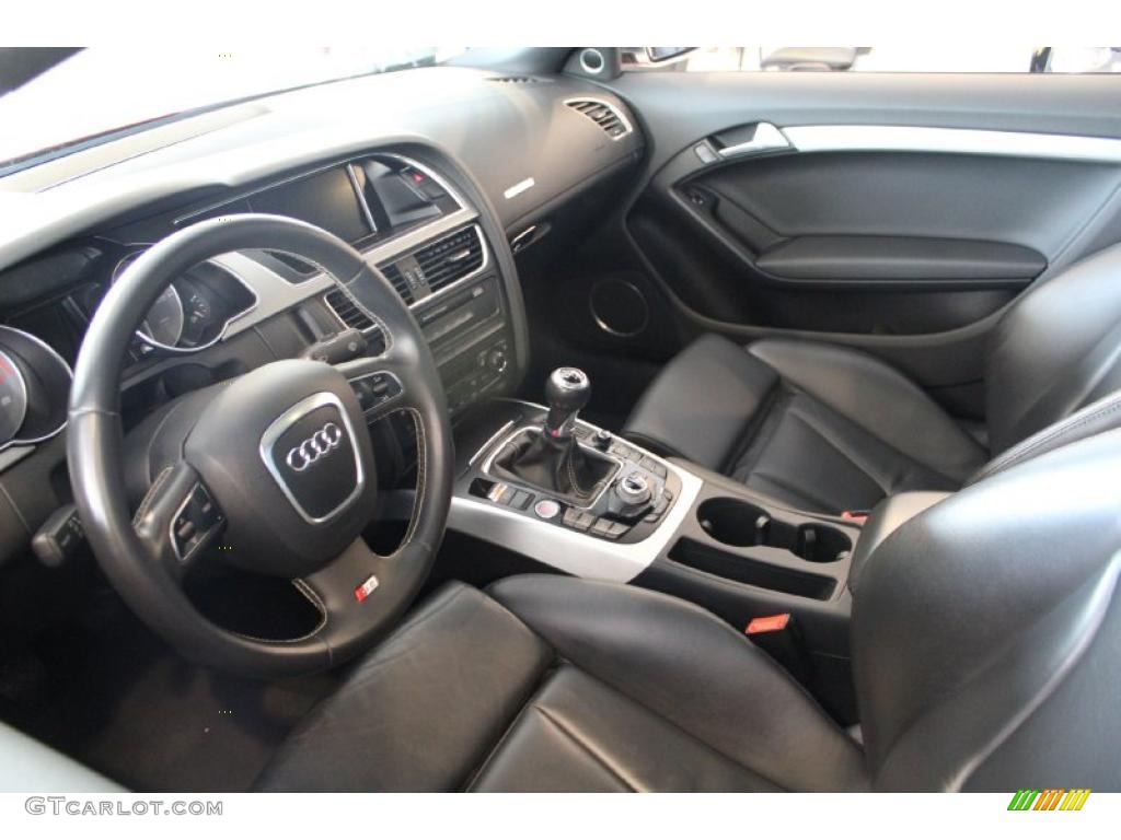 Black Interior 2008 Audi S5 4.2 quattro Photo #48715936