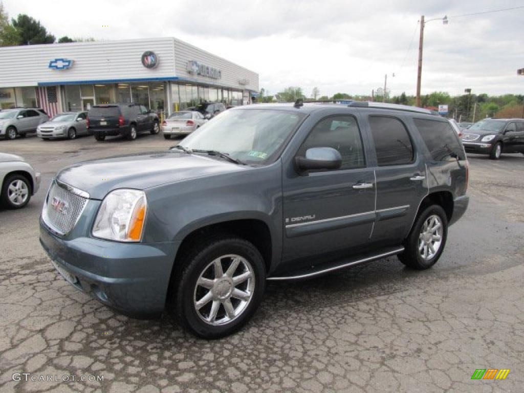 2008 Yukon Denali AWD - Stealth Gray Metallic / Ebony photo #1