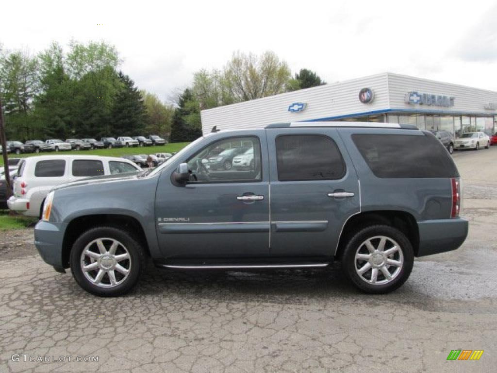 2008 Yukon Denali AWD - Stealth Gray Metallic / Ebony photo #2