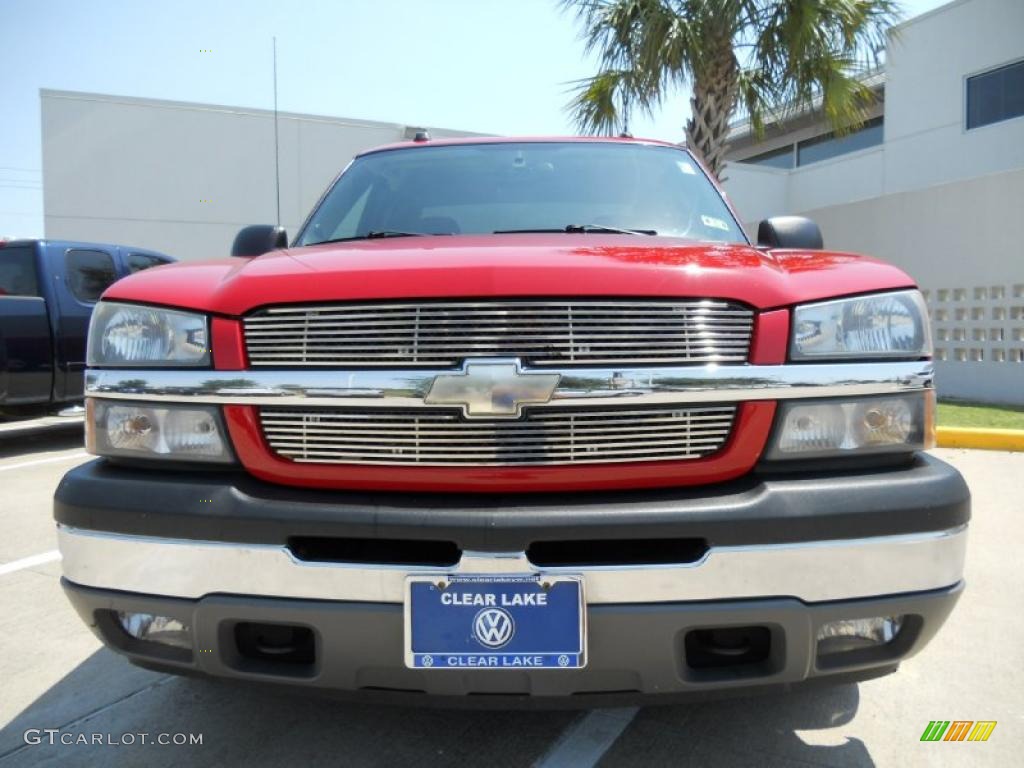 2005 Silverado 1500 LS Extended Cab - Victory Red / Dark Charcoal photo #2