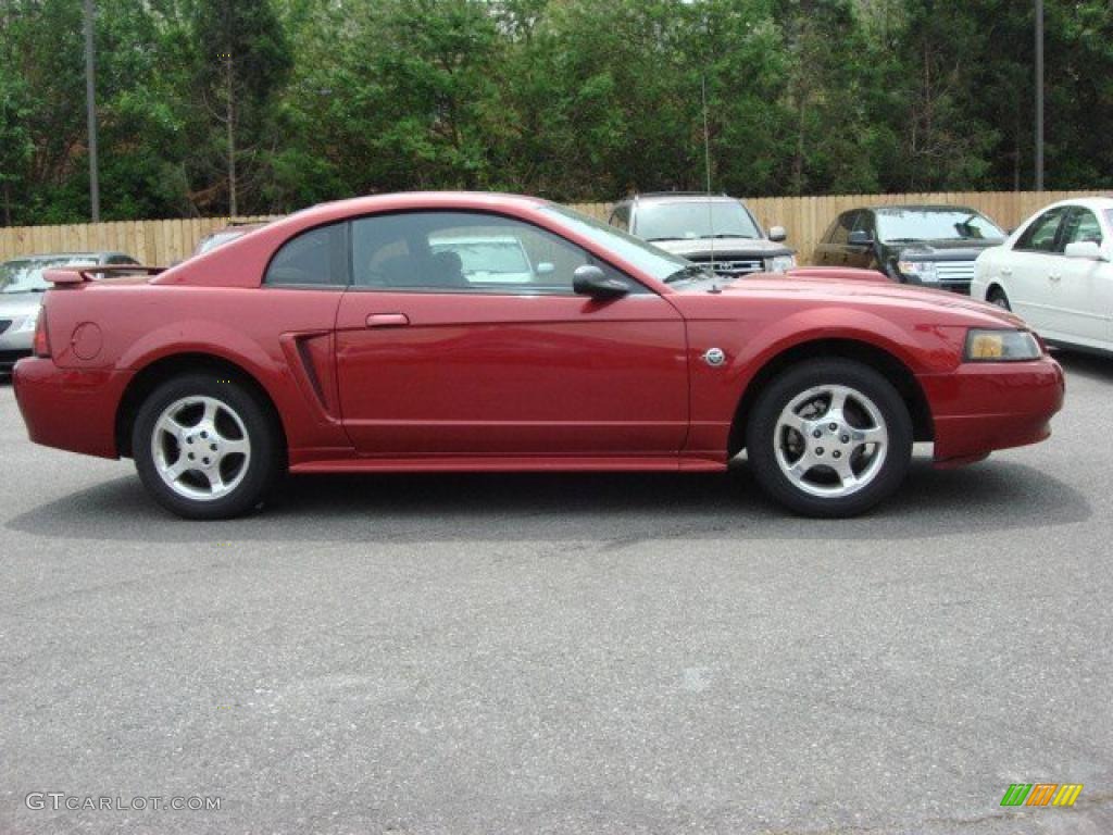 Redfire Metallic 2004 Ford Mustang V6 Coupe Exterior Photo #48717799