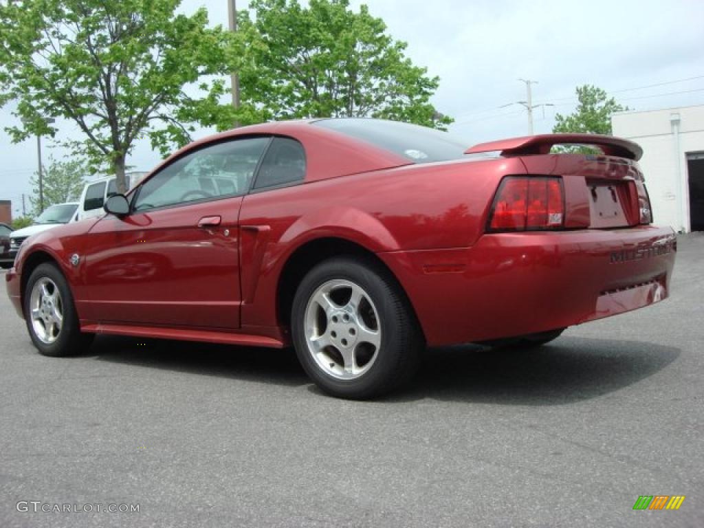 Redfire Metallic 2004 Ford Mustang V6 Coupe Exterior Photo #48717838
