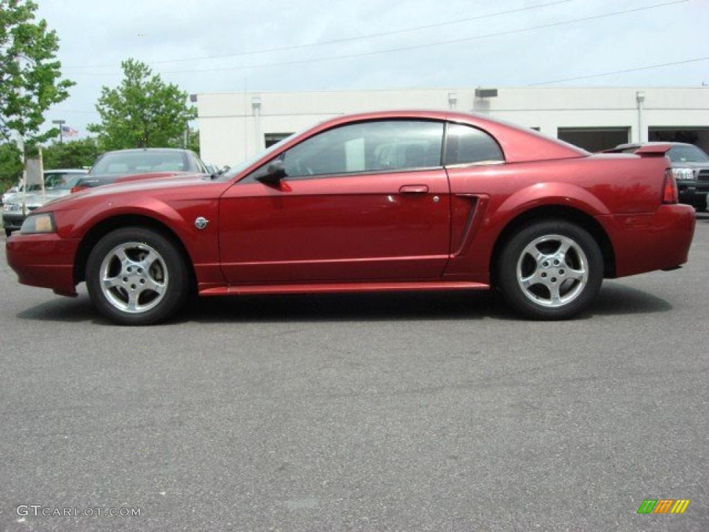 Redfire Metallic 2004 Ford Mustang V6 Coupe Exterior Photo #48717847