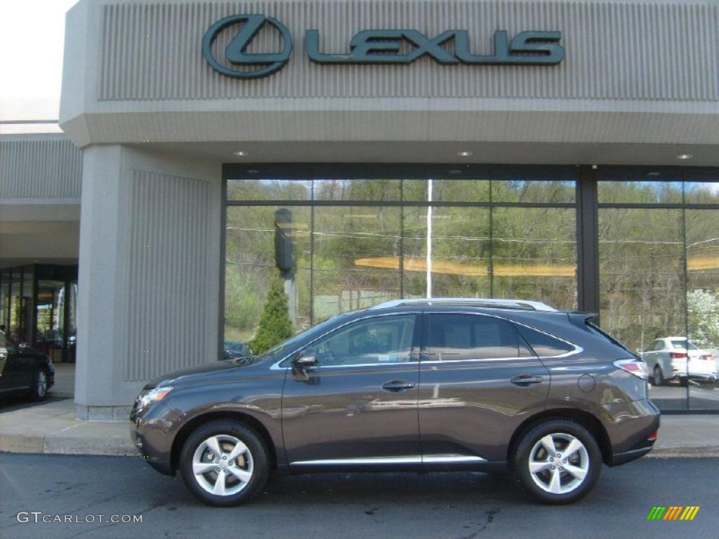 2010 RX 350 AWD - Truffle Brown Mica / Parchment/Brown Walnut photo #2