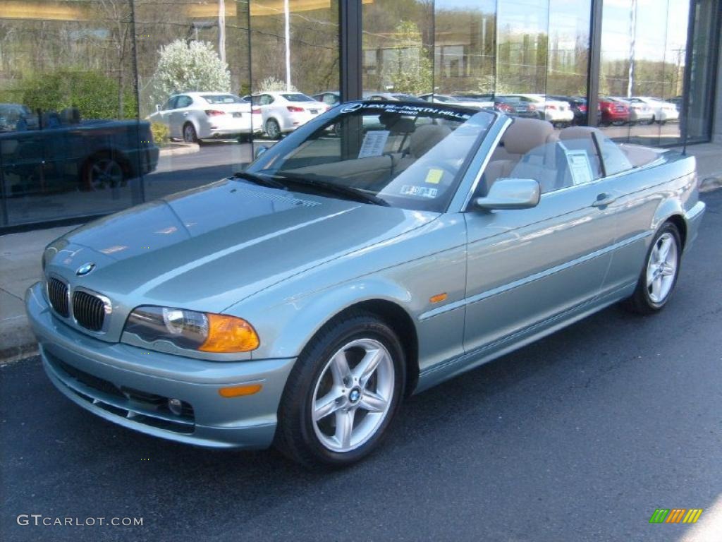 2003 3 Series 325i Convertible - Grey Green Metallic / Sand photo #2