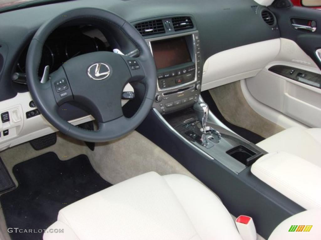 Alabaster Interior 2010 Lexus IS 350C Convertible Photo #48718652