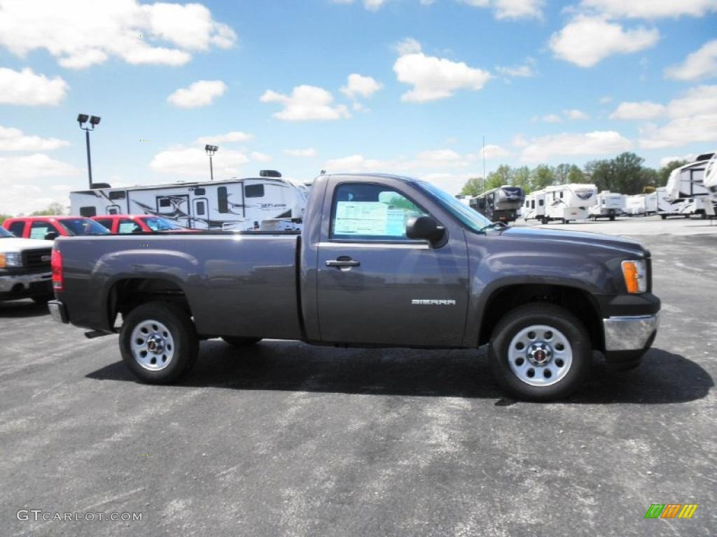 2011 Sierra 1500 Regular Cab - Storm Gray Metallic / Dark Titanium photo #1