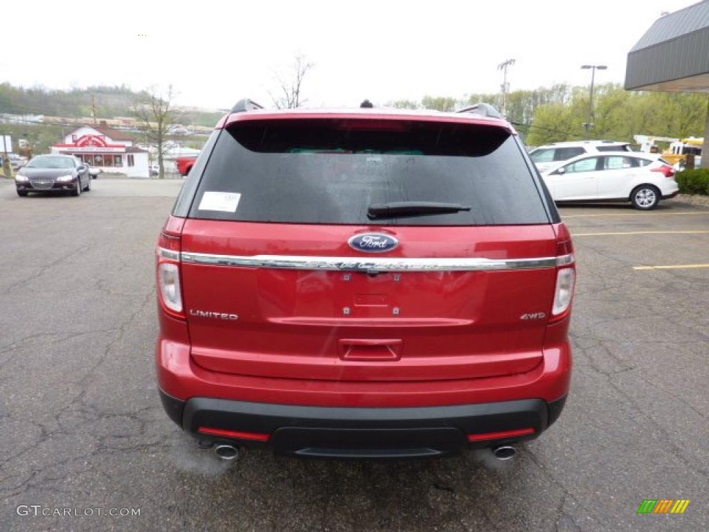 2011 Explorer Limited 4WD - Red Candy Metallic / Medium Light Stone photo #3