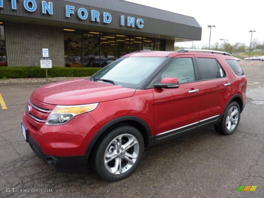 2011 Explorer Limited 4WD - Red Candy Metallic / Medium Light Stone photo #8