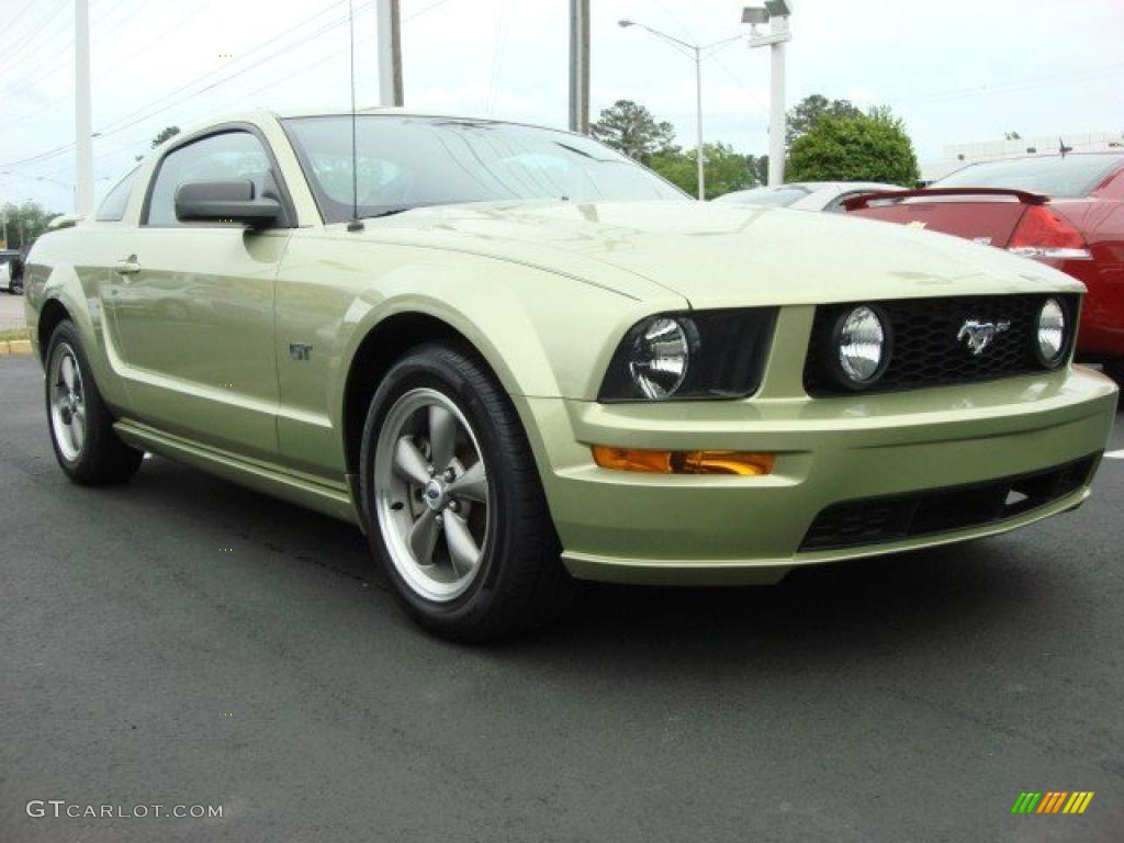 Legend Lime Metallic 2006 Ford Mustang GT Premium Coupe Exterior Photo #48721838