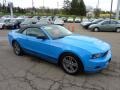 2010 Grabber Blue Ford Mustang V6 Premium Convertible  photo #6